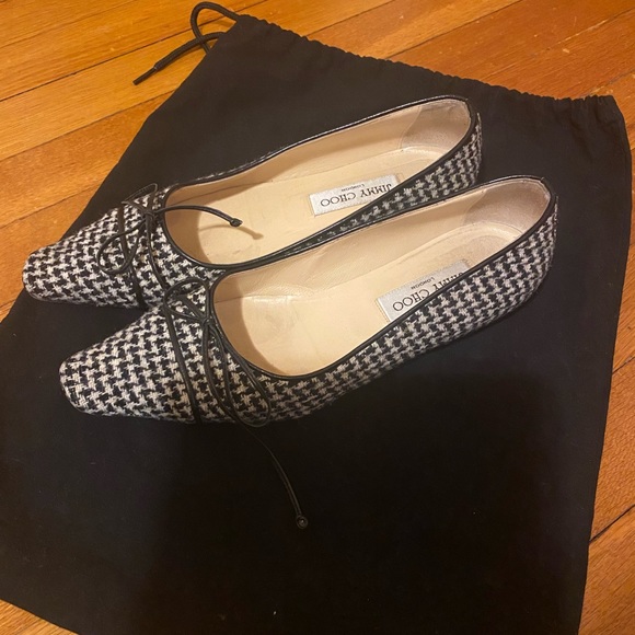 JIMMY CHOO HOUNDSTOOTH FLATS - Picture 3 of 7